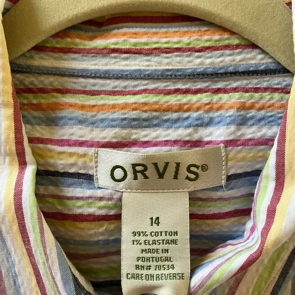 Orvis Striped Button-Up Shirt - Picture 3 of 6